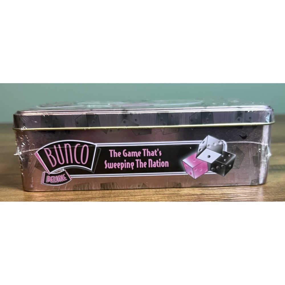 Cardinal Bunco Deluxe Dice Game Pink Collectible Tin 2-12 Players Ages 7+ New - Picture 3 of 3